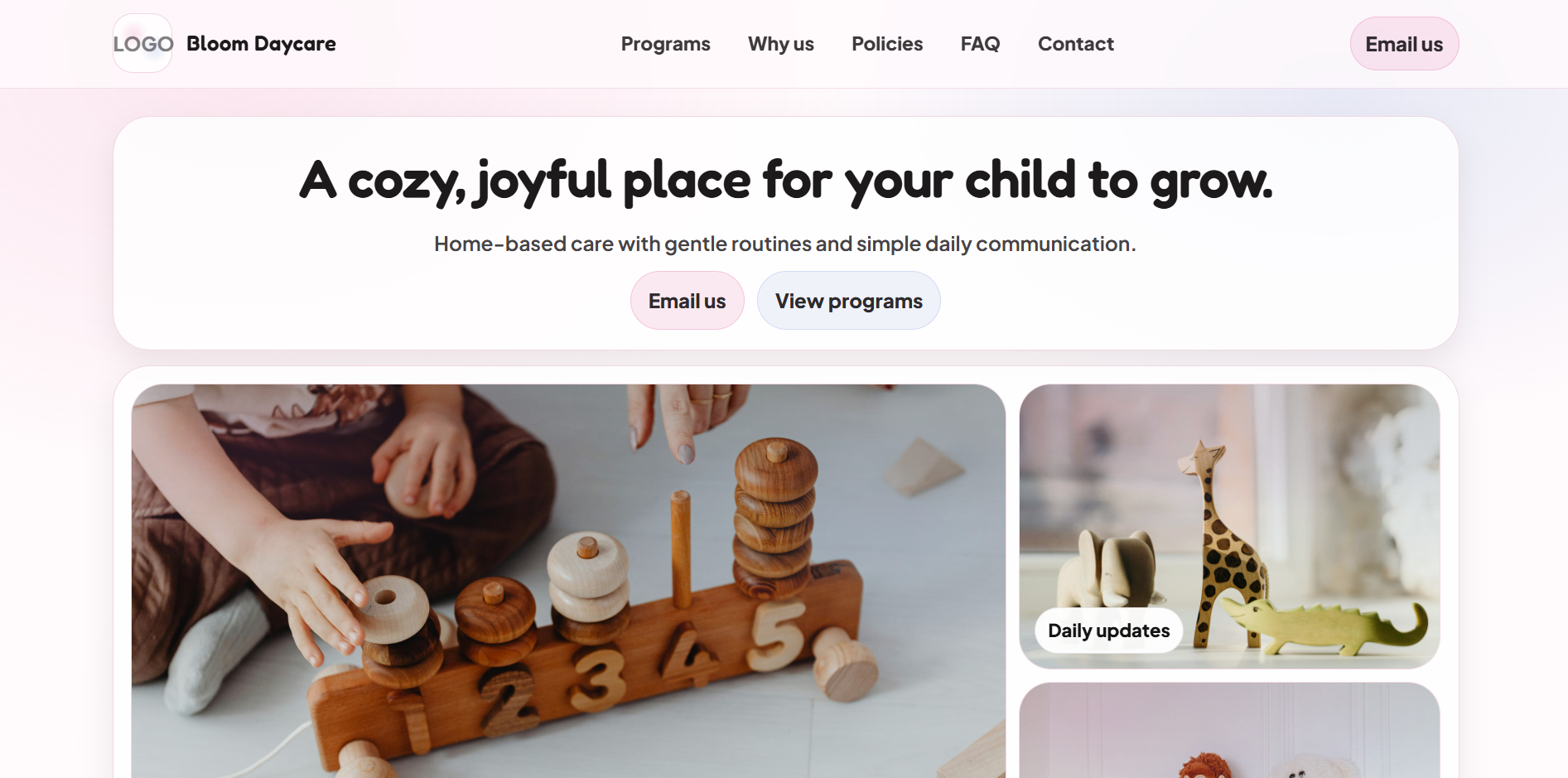 Bloom template preview